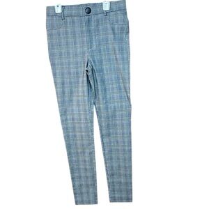 ZARA Checkered Plaid Ankle Pants Grey and Black Women's Medium